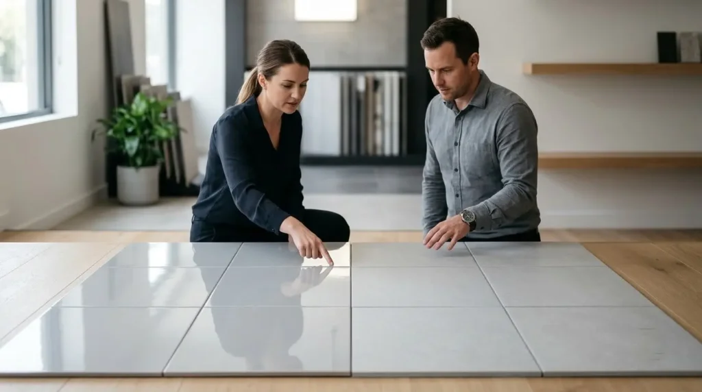 Glossy vs Matte Tiles